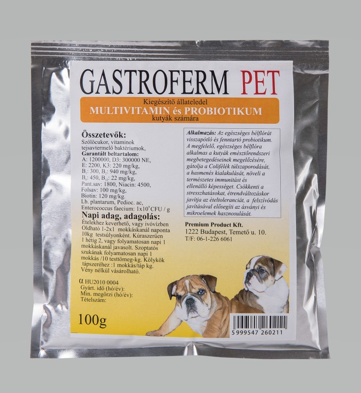 Gastroferm Pet probiotikum kutyáknak 100g
