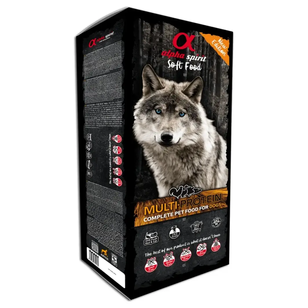 Alpha Spirit félnedves kutyatáp Multiprotein 9kg