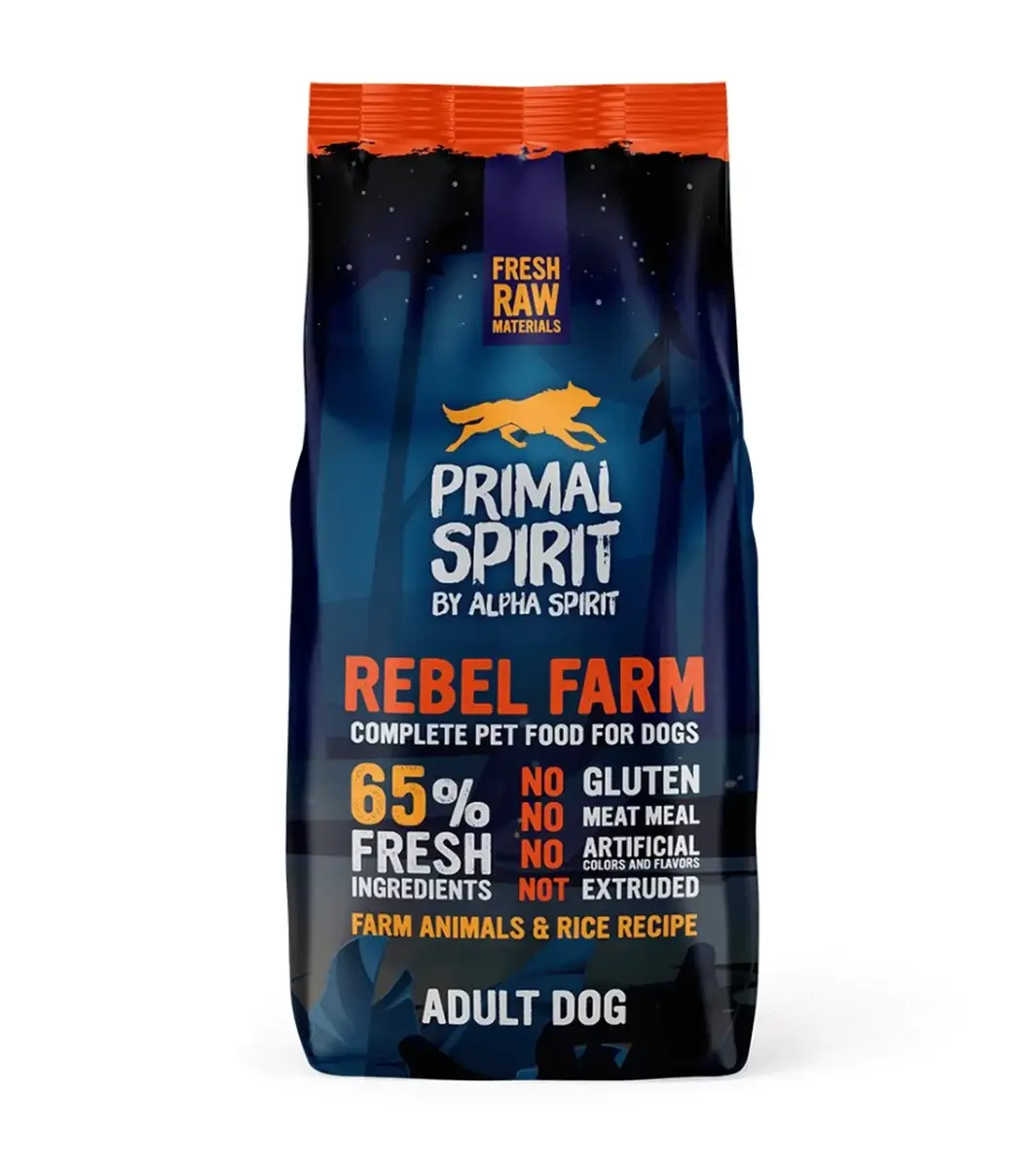Primal Spirit Rebel Farm kutyatáp 12kg